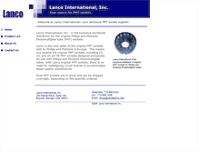 Tablet Screenshot of lancosockets.com